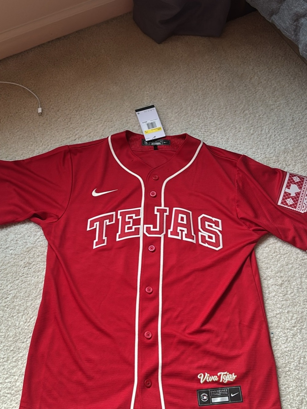 Men’s small- Nike City Connect Tejas Rangers Marcus Semien Stitched Nike MLB